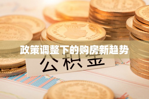 两当政策调整下的购房新趋势