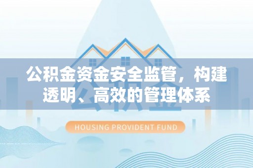 两当公积金资金安全监管，构建透明、高效的管理体系