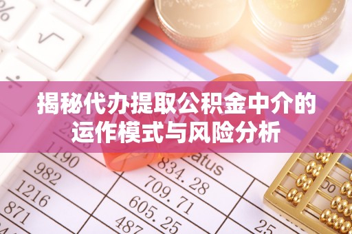 两当揭秘代办提取公积金中介的运作模式与风险分析