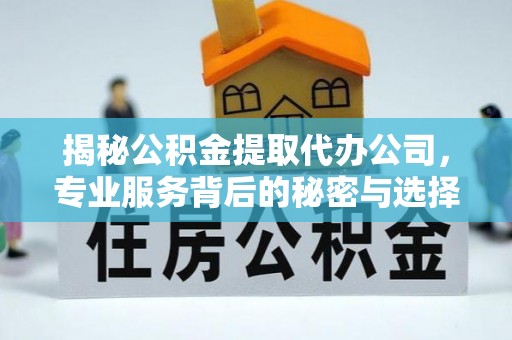 两当揭秘公积金提取代办公司，专业服务背后的秘密与选择指南