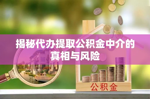 两当揭秘代办提取公积金中介的真相与风险