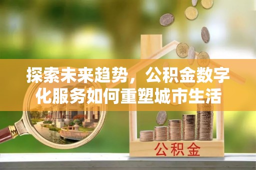 两当探索未来趋势，公积金数字化服务如何重塑城市生活